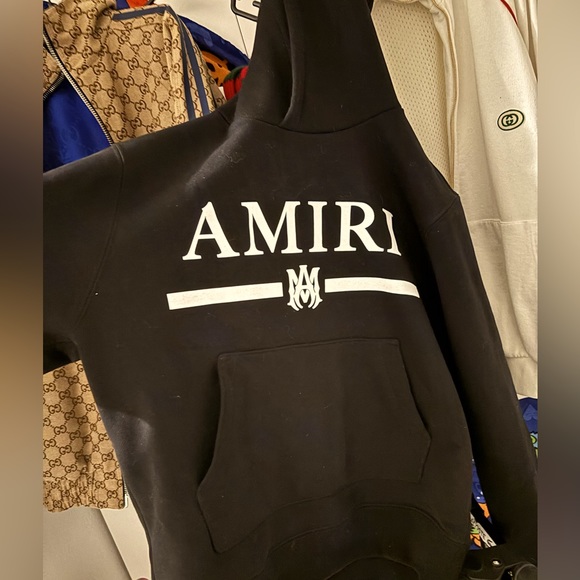 Black amiri hoodie also have the pants